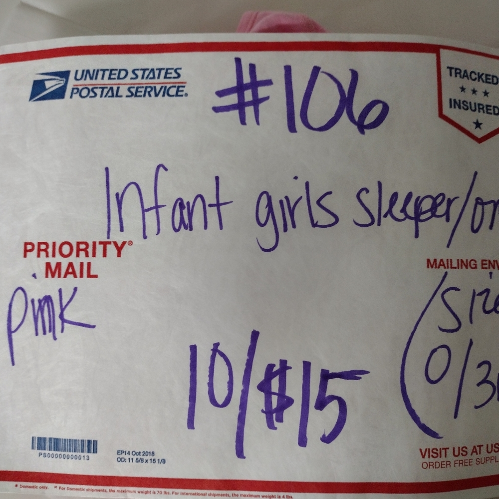 10/$15 Infant sleeper.                          10/$15
